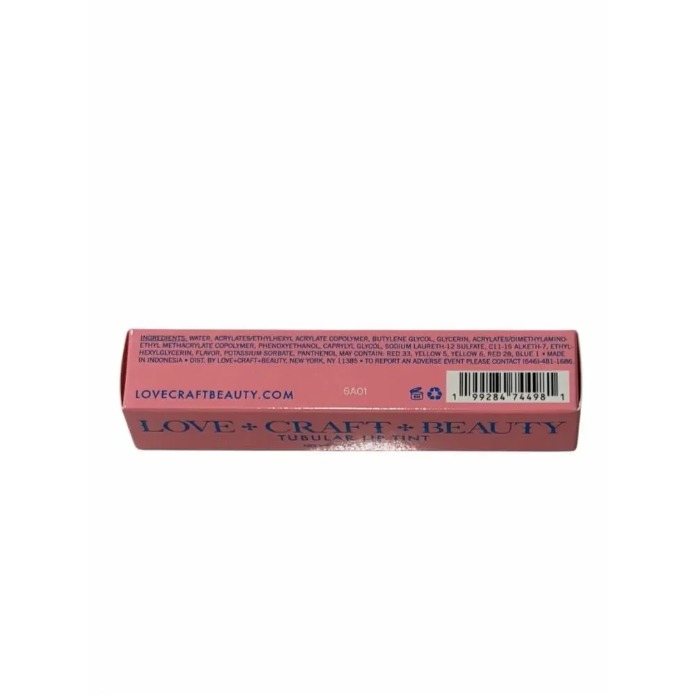 LOVE+CRAFT+BEAUTY Tubular Lip Tint Cassette Crush 2.3 mL NIB